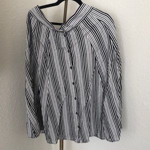 Universal Thread button down midi skirt